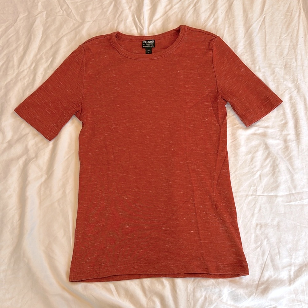 Filson Women’s Neah Bay Crewneck | Brick Heather | Medium